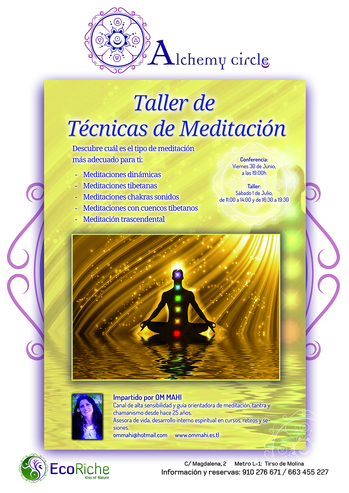 Conferencia y taller sobre Técnicas de Meditación