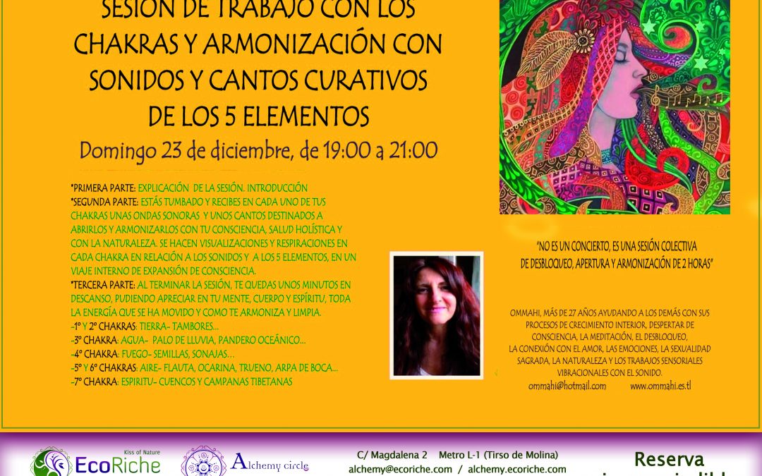 Sesión Chakras y Armonización.