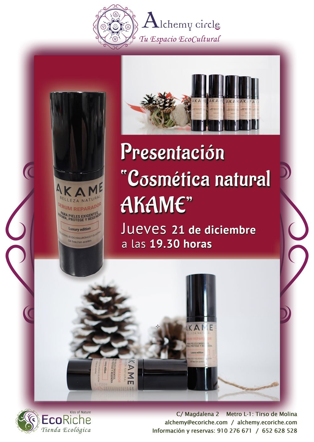 Presentación «Cosmética Natural AKAME»