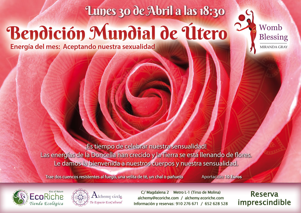 Circulo de Bendición Mundial de Útero-“Aceptando nuestras Energías Sensuales”